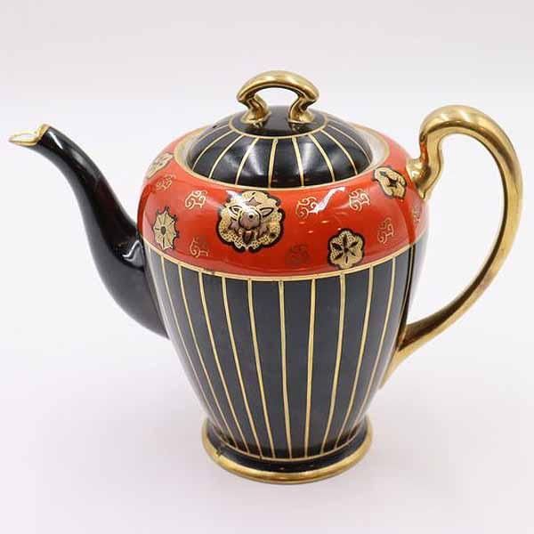 2024 セール‼超美品 アールデコ オールドノリタケ コーヒーポット 藍