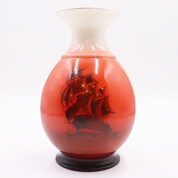 花瓶 花器 ノリタケ レッドグラデーション 昭和レトロ