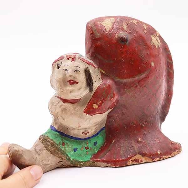 置物・オブジェ 相良人形 鯛持ち童子 大正・昭和