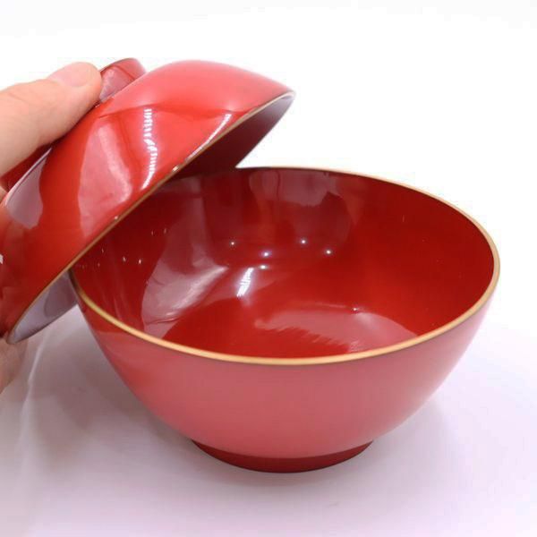 大正初期 能登輪島塗 溜塗小吸物椀 20客 共箱 大正初期 能登輪島塗