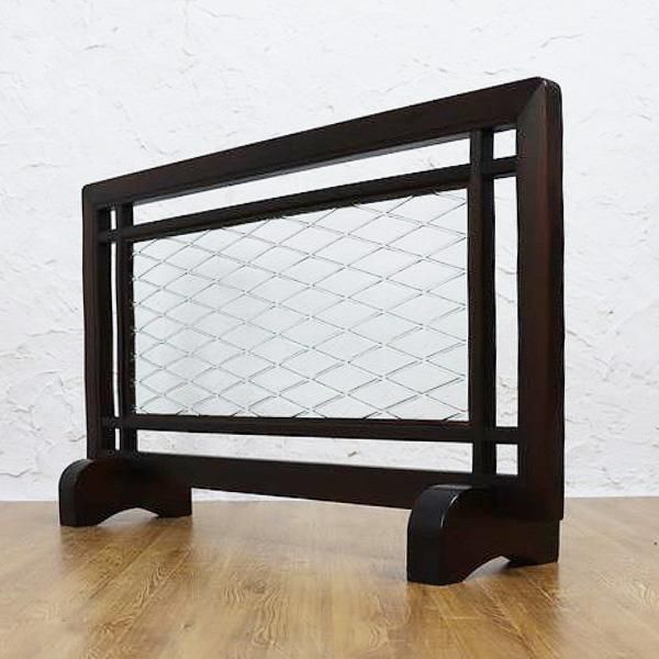 希少】簾屏風 御簾屏風 彫り パーテーション 衝立 ヴィンテージ 昭和