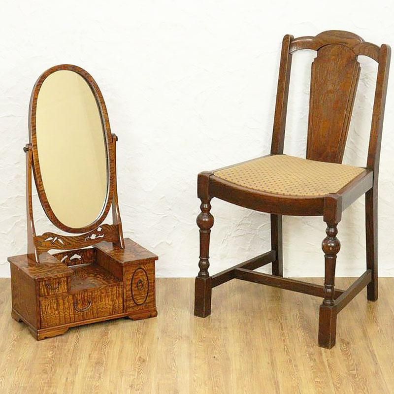 アンティーク 昭和レトロ 木製ドレッサー 三面鏡 正式的 楽天市場