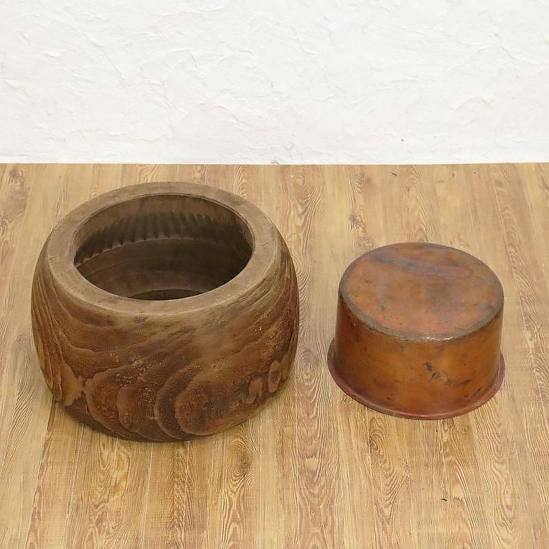 ヴィンテージ 希少 丸太くり抜き 大火鉢 【公式通販】