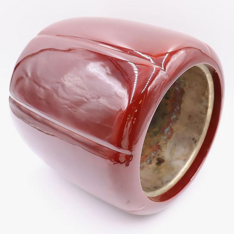 漆塗り 手焙り 火鉢 大正昭和初期 直径24.5cm