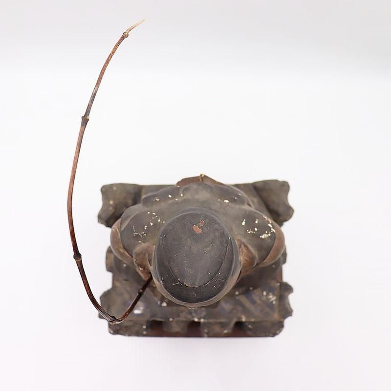 木製 恵比寿様 民芸 置物 明治大正時代 高さ43cm