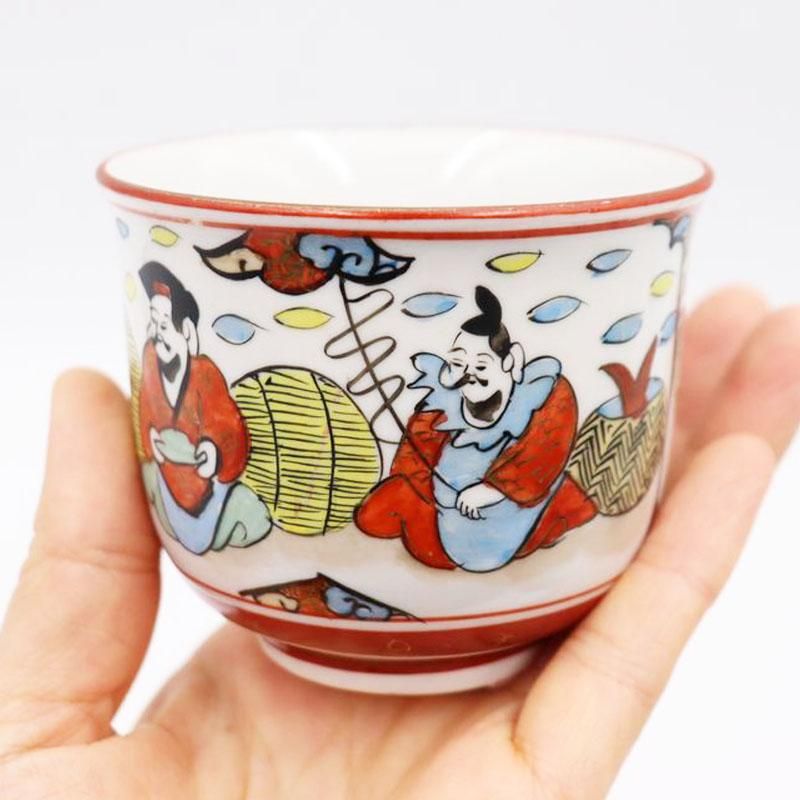 九谷焼 手描き 湯呑み 小鉢 蕎麦猪口｜直径8 高さ6.5｜かわいい大正