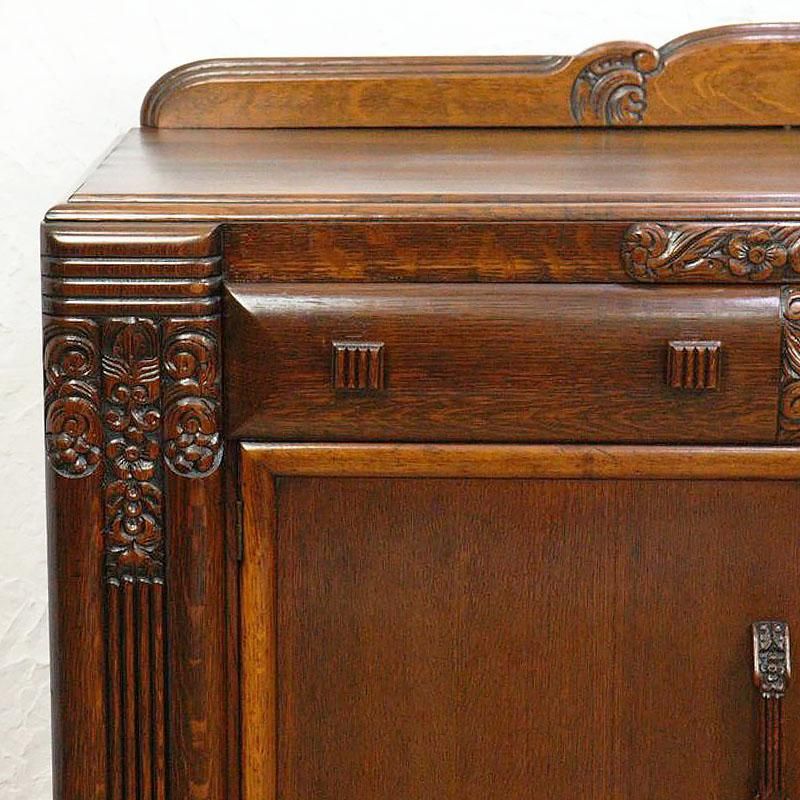 英国本格アンティーク バッフェキャビネット