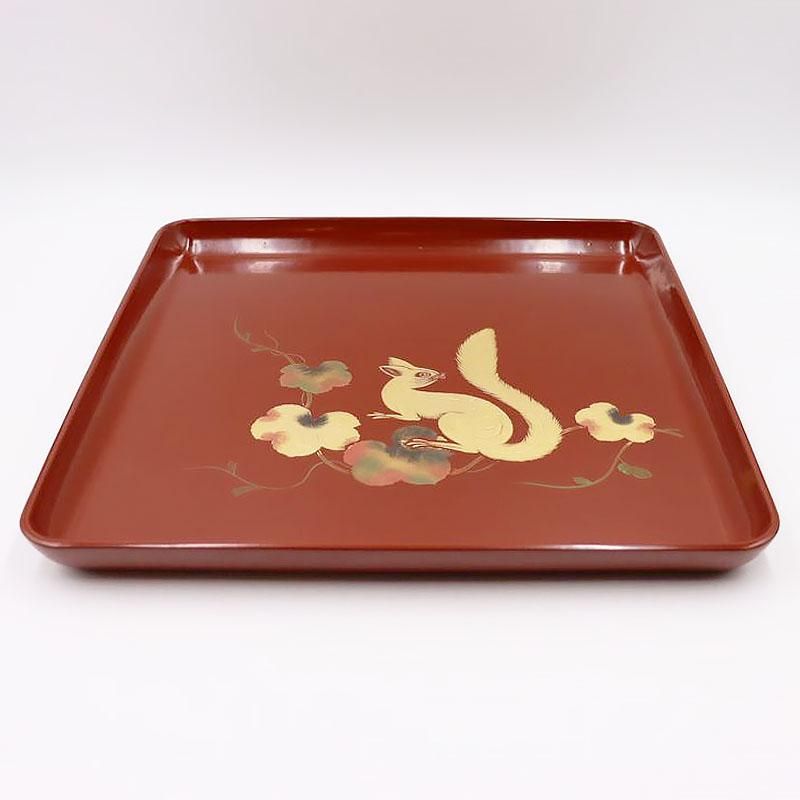 江戸時代 漆絵 木皿 古民藝 2枚セット 古道具 江戸時代 漆絵 木皿 古民