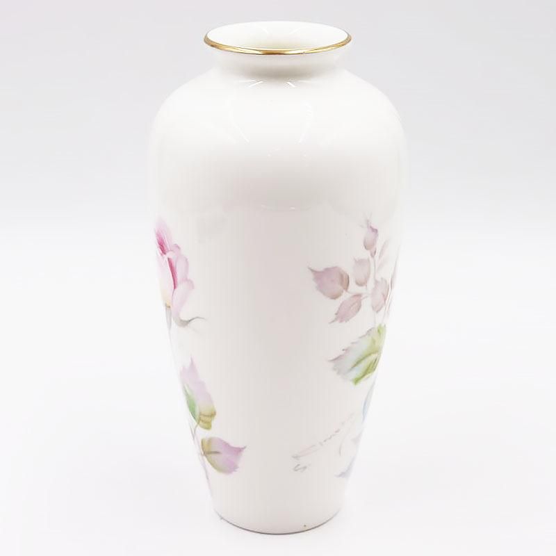 B411s「花のある風景図 花生」オールドノリタケハンドペインティング