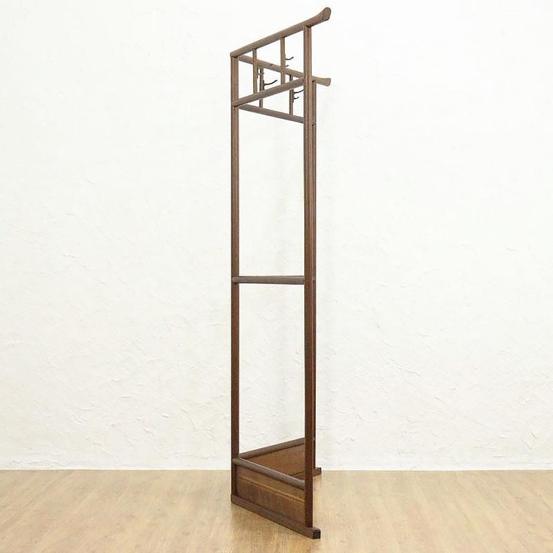 木地衣桁 二つ折り 和装用 日本製アンティーク