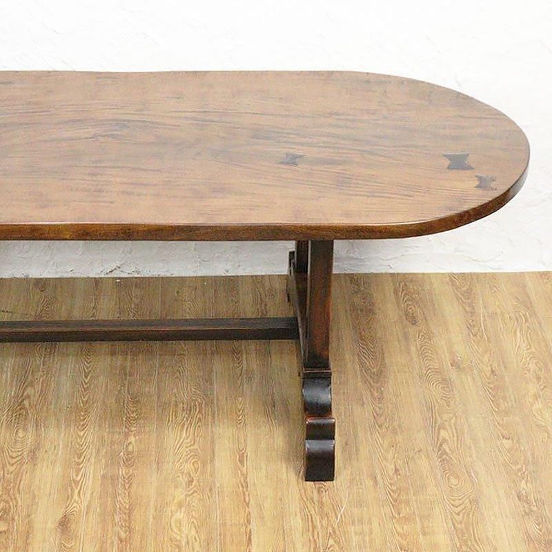 楕円形木製テーブル 西洋風 アンティーク この値段でで購入して下さい
