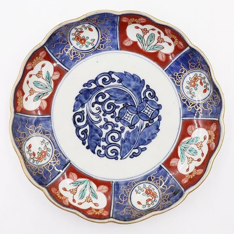 手書き献上伊万里焼 七寸飾り皿 花鳥紋 1枚 手書き献上伊万里焼 七寸