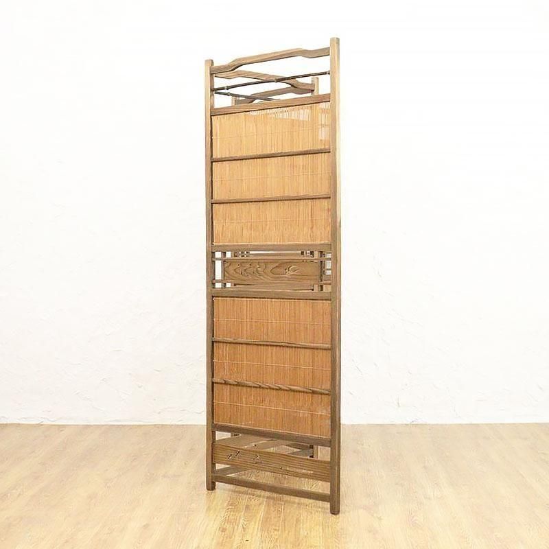 透かし入り 折りたたみ式 屏風 衝立 パーテーション 間仕切り 簾屏風