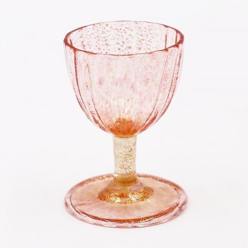 リキュールグラス ヴェネツィアの金箔 輝く1950年代のアンティ