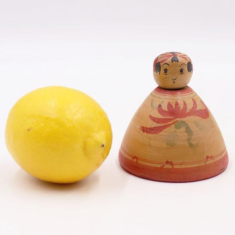 伝統こけし 三角型 昭和初期のかわいい木地玩具