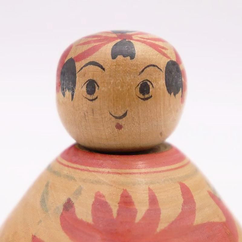 伝統こけし 三角型 昭和初期のかわいい木地玩具