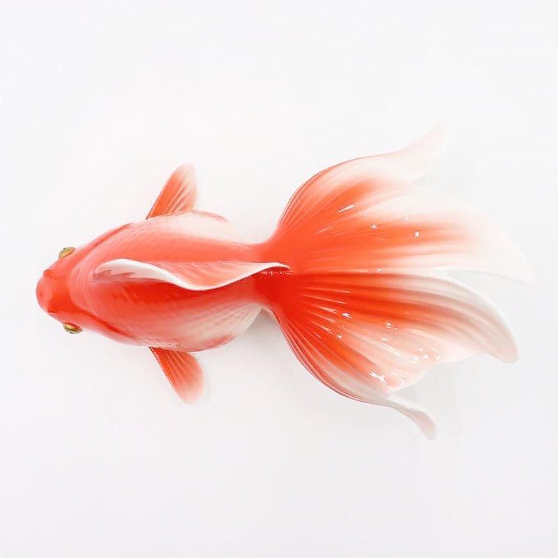 CM316】ボーンチャイナ 金魚 置物 一点イタミありオマケ ノリタケ