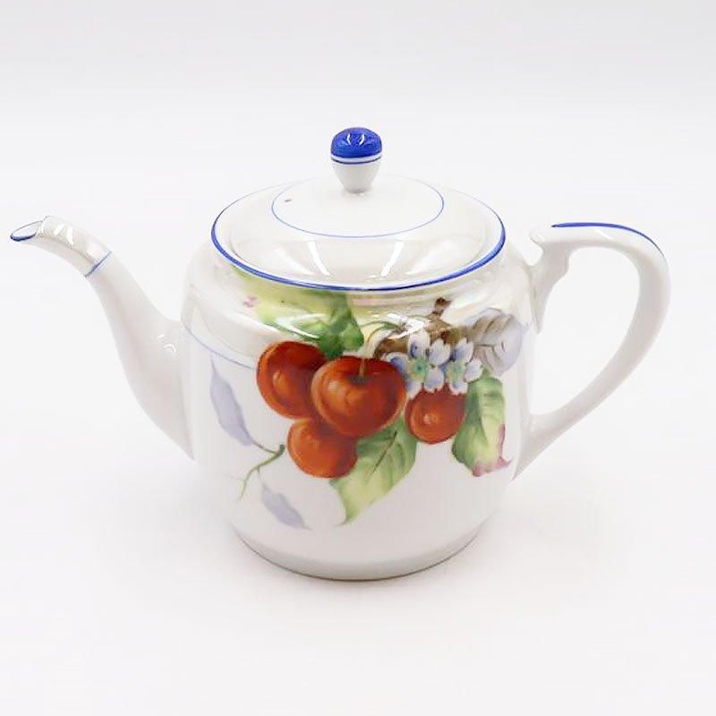 大正アンティーク NORITAKE ティーポット ラスター彩 さくらんぼ