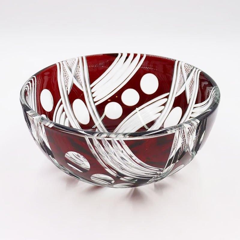 大正ロマン 白被せガラス 切子 盃洗 茶道具 ウランガラス アンティーク