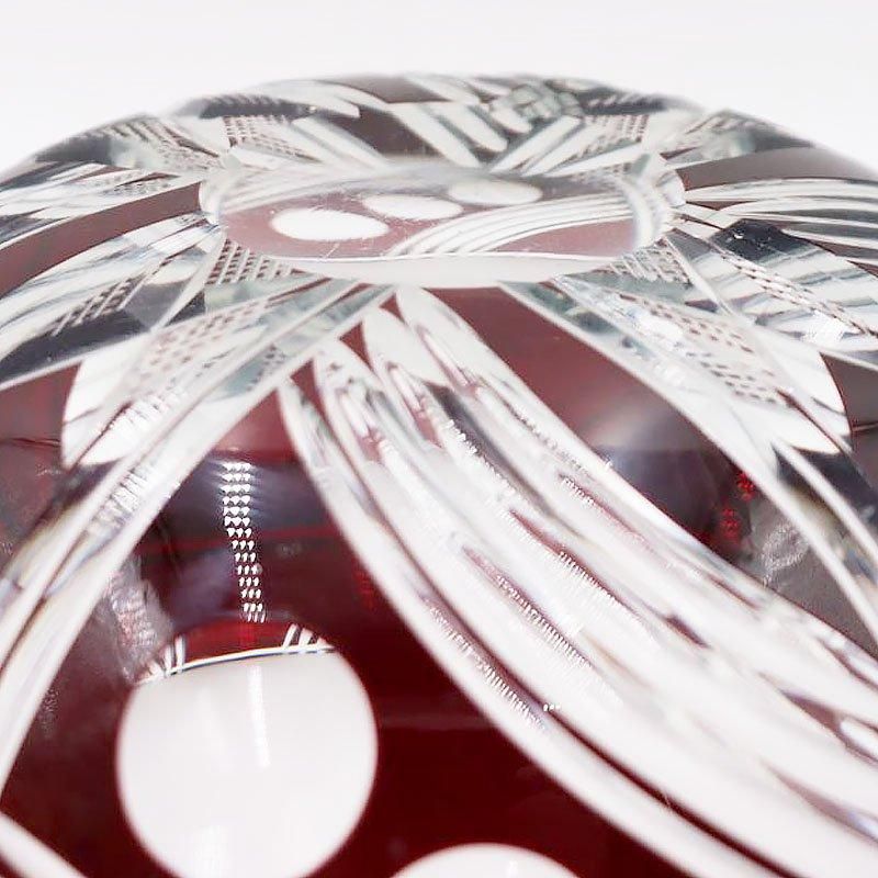 鉢 赤切子 ボウル 大正昭和 直径23cm 高さ10cm