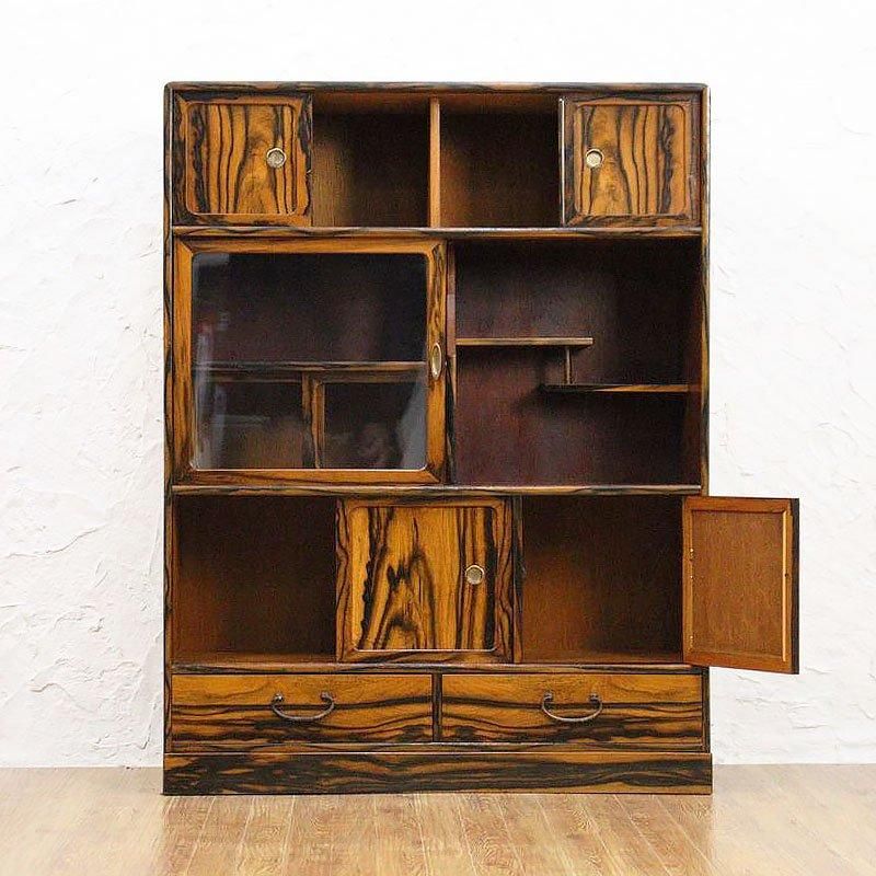 昭和レトロ 茶箪笥 棚 85年物(1934年)