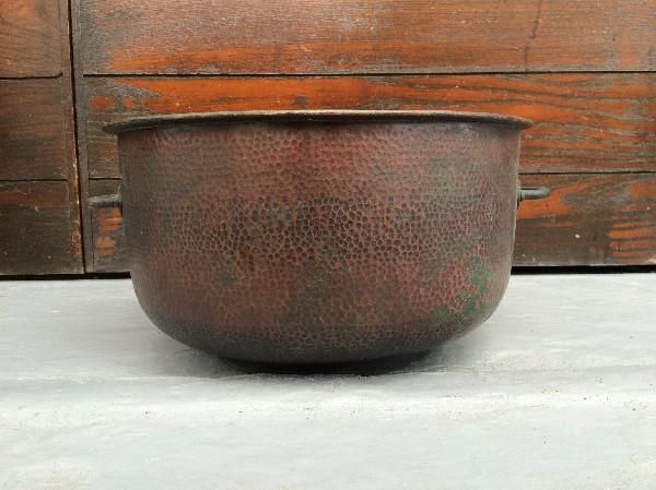 火鉢 銅製 Φ36×H20 cm 直径Φ 高さH