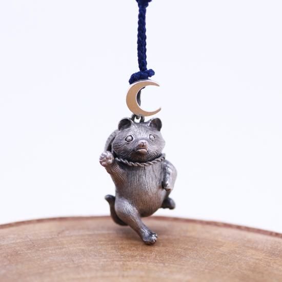 江戸時代 「たぬき 狸 」小さい 根付 織締？ 江戸時代 「たぬき 狸