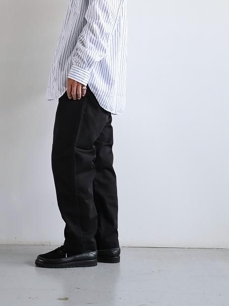 Sans limite (サンリミット) チノクロス ゴムパンツ / BLACK (S2303073