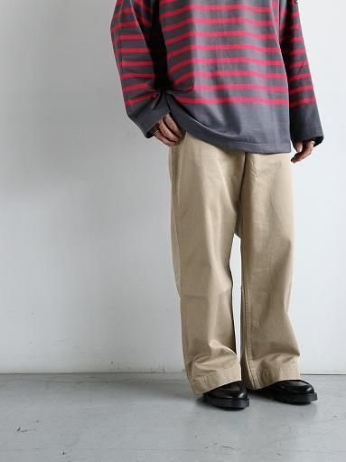 Sans limite (サンリミット) ワイドストレート チノパンツ BEIGE