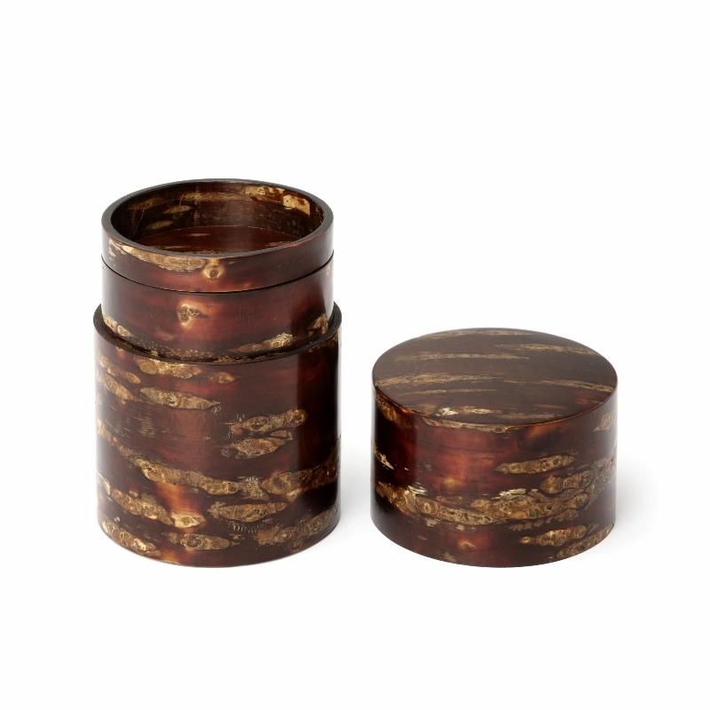 大正期平安三国丹祐作 青磁浮彫『牡丹唐草文』大型飾壺 花瓶 双環耳 高