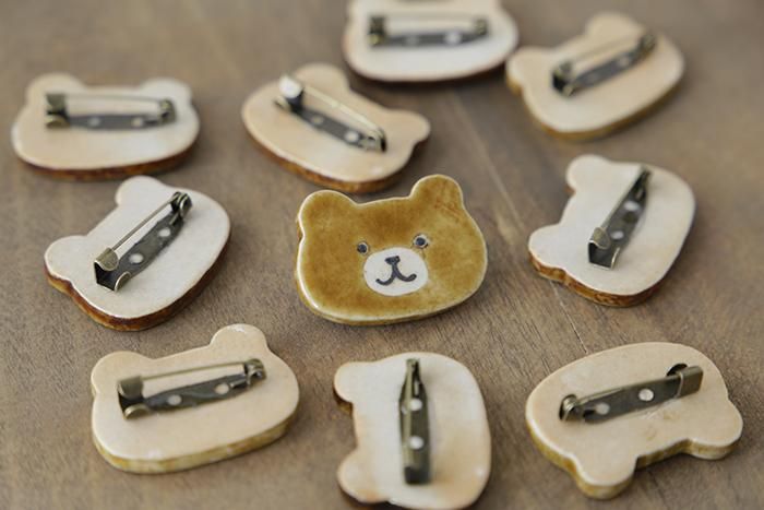 ぼくたちクマブローチ - Craft・Gift ヤッチとムーン オンラインショップ
