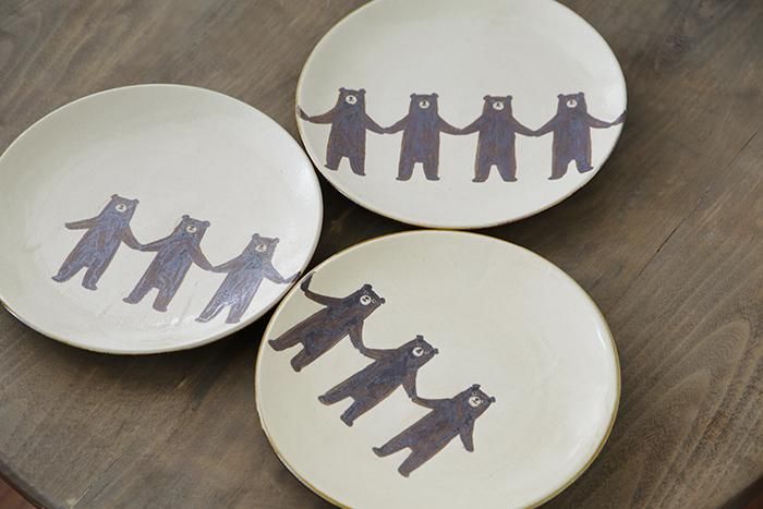 ぼくたちクマ21センチプレート(単色)[お一人様2点まで] - Craft・Gift