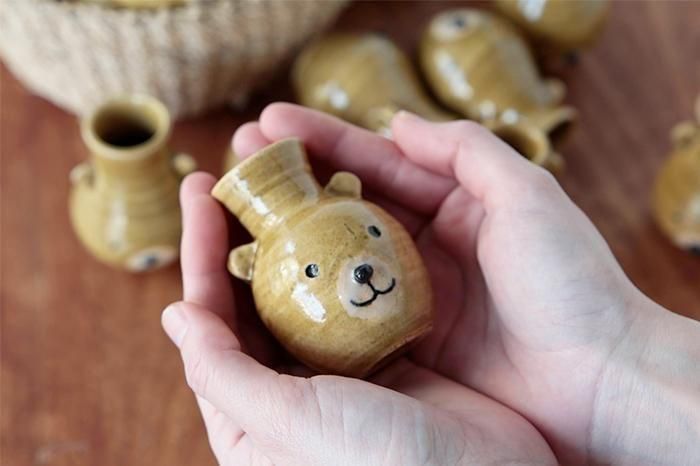 つぼっクマ(黄瀬戸) - Craft・Gift ヤッチとムーン オンラインショップ