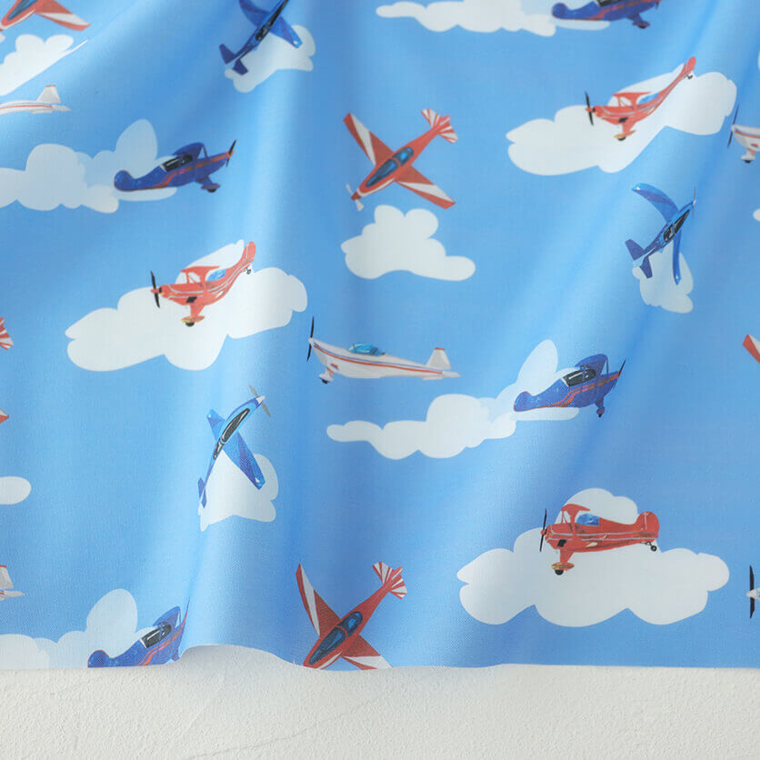 飛行機 のりもの柄- 布・生地の通販サイト：nunocoto fabric