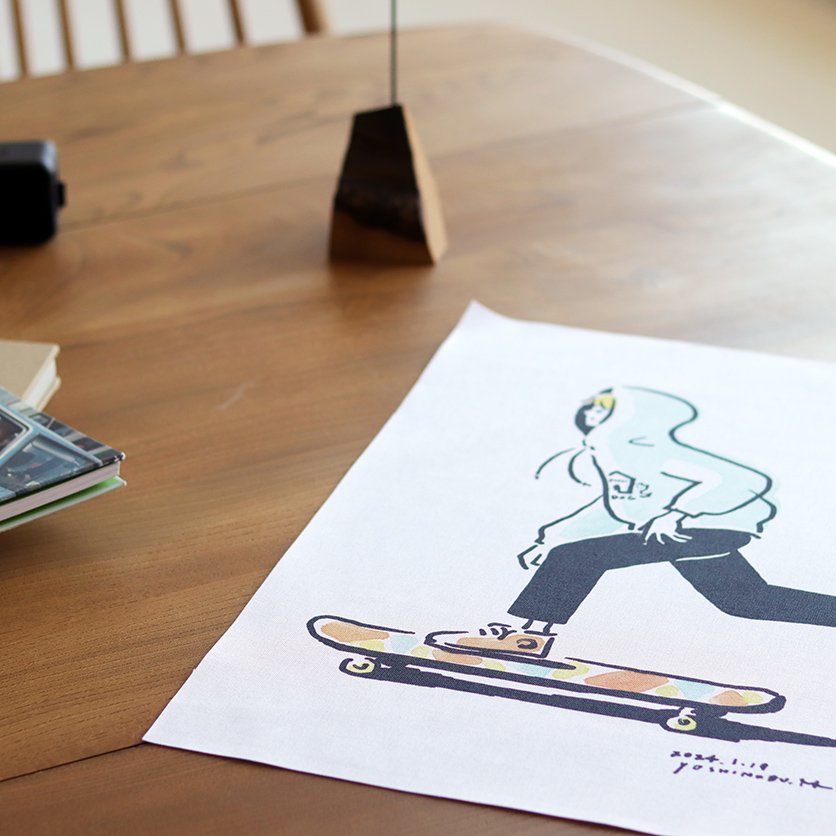 ファブリックポスター：スケボー少年（舛田善信） | nunocoto fabric