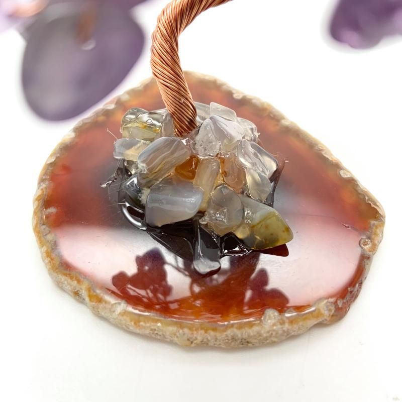 ジェムツリー 】 シトリン ローズクォーツ アメシスト アメジスト