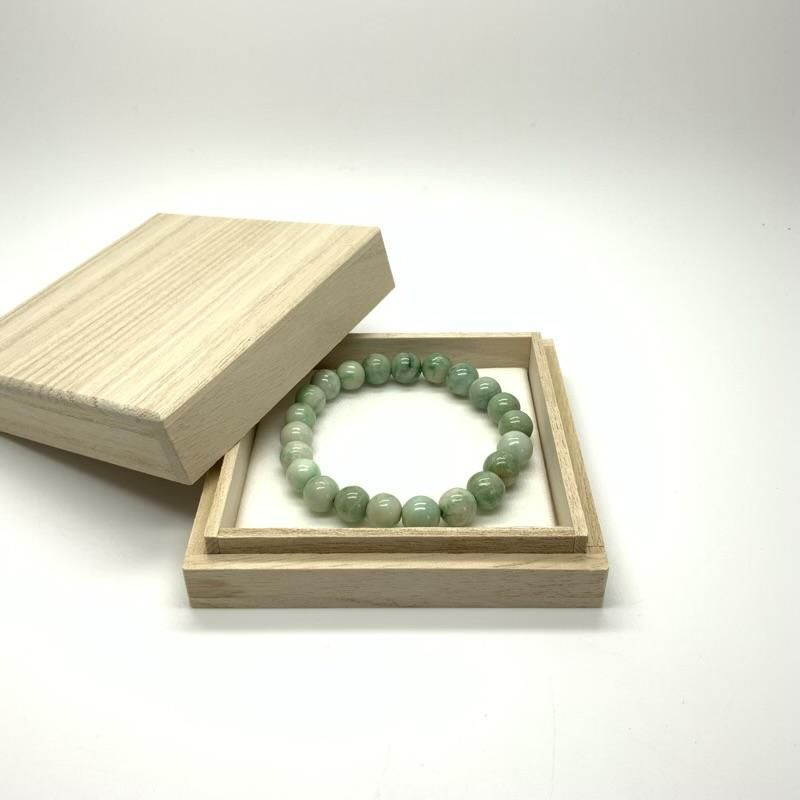 糸魚川翡翠 ブレスレット 9mm玉 】 糸魚川産翡翠 限定 一点物 天然石