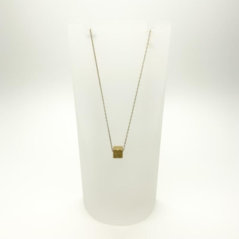 ギベオン 6mm立方体 ペンダント K18チェーン 】 鉄隕石 メテオライト