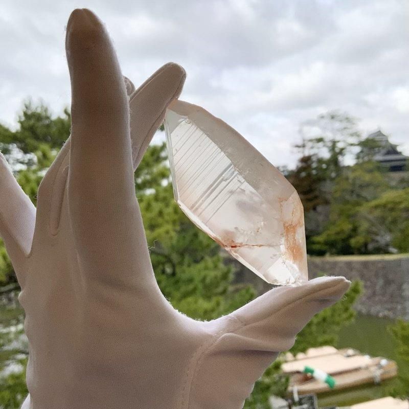 ピンクレムリアンシードクリスタル ポイント 】 水晶 クォーツ quartz