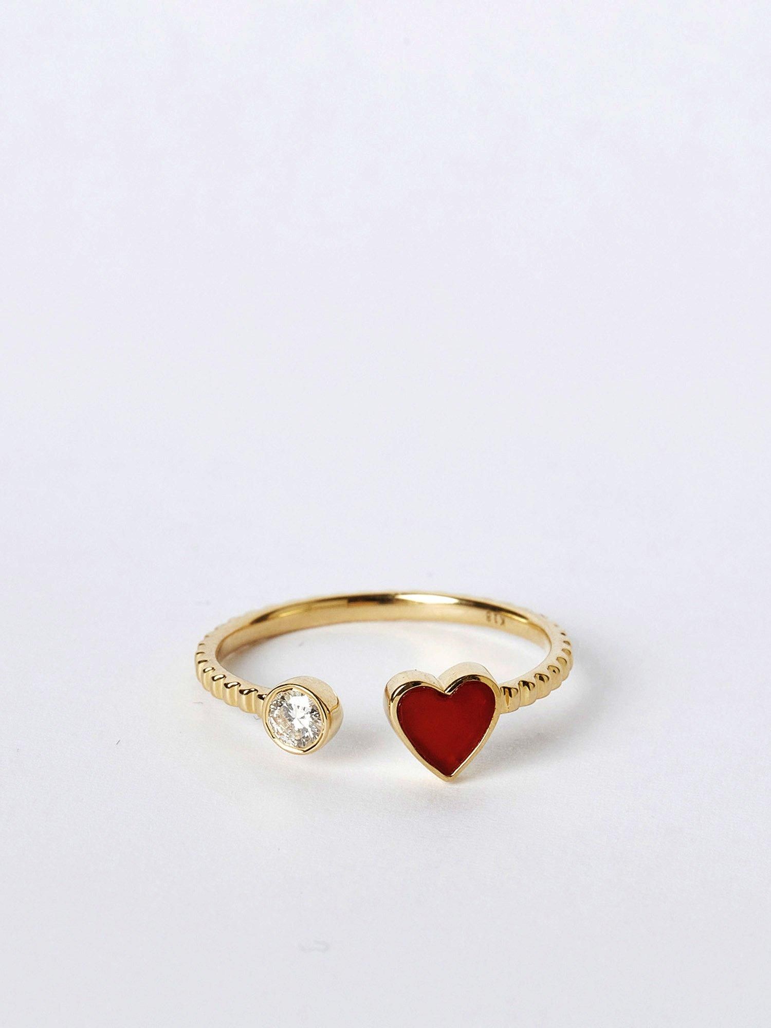 AMOUR / Amour ring (Carnelian ) - GIGI Jewelry
