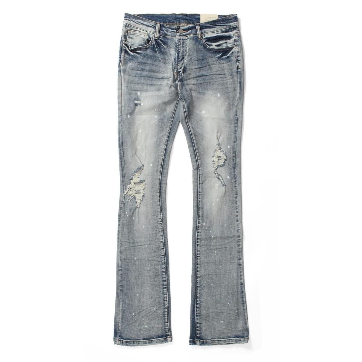 mnml] X598 Skinny Stacked Denim Blue (28～38インチ) - DOPE TOKYO