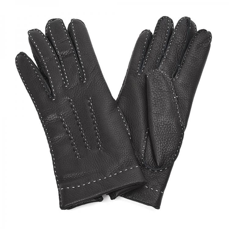 新品同様 DENTS 手袋 ディアスキン ブラック サイズ8