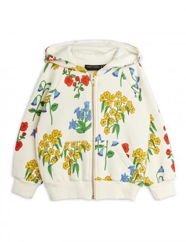 LAST ONE!!mini rodini SNOW FLOWERS AOP ZIP HOODIE - W THE STORE
