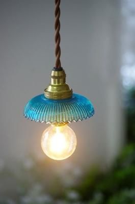 オールドバカラミニシャンデリア（刻印入）ブルーオパールセントフランス