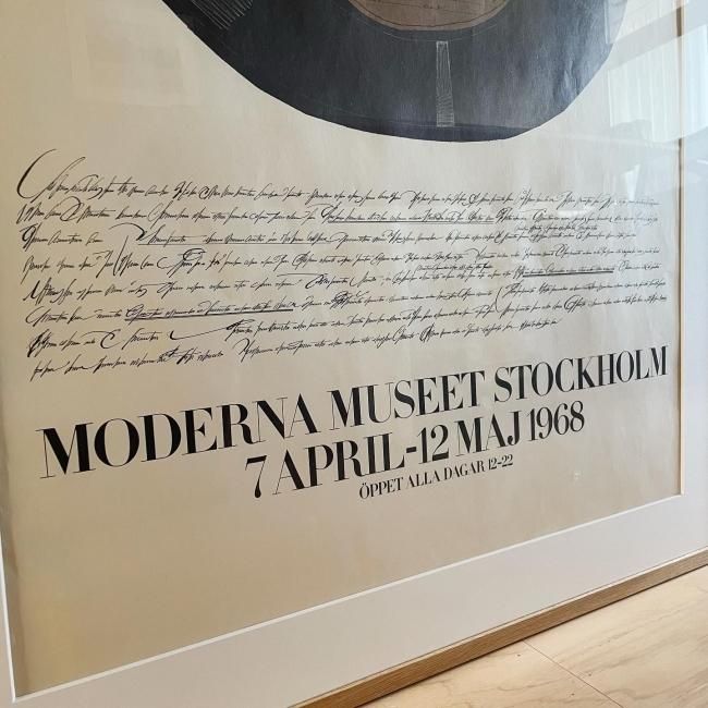 ソール・スタインバーグ ストックホルム近代美術館 リトグラフポスター