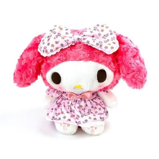 マイメロディ フラワードレス ぬいぐるみ S マスコット インテリア