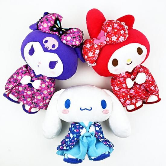 サンリオ マイメロディ 桜着物 M ぬいぐるみ レッド
