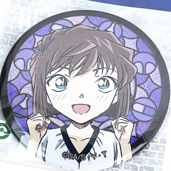 名探偵コナン 江戸川コナン 灰原哀 缶バッジ 名探偵コナンプラザ