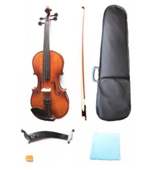 7万円の付属品付き 新品バイオリン 1ピース自然の最高のトラ目