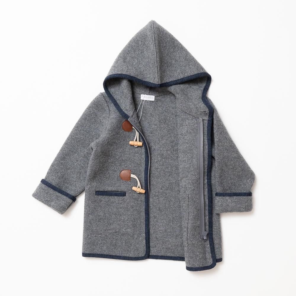 Amaia Kids - Duffle Coat - Grey アマイアキッズ - ダッフルコート